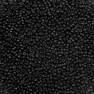 Miyuki rocailles kralen 15/0 - Opaque black 15-401